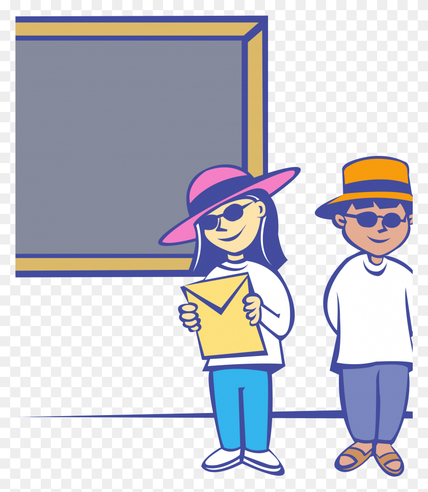 2401x2791 This Free Icons Design Of Kids In Front Of A Blackboard, Hat, Clothing, Apparel HD PNG Download