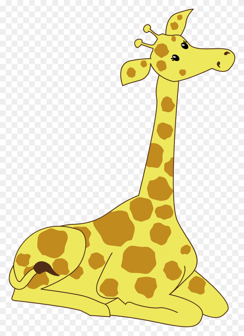 1643x2309 Этот Бесплатный Дизайн Иконок Мультяшного Жирафа На Коленях, Растение, Еда, Дерево Png Скачать