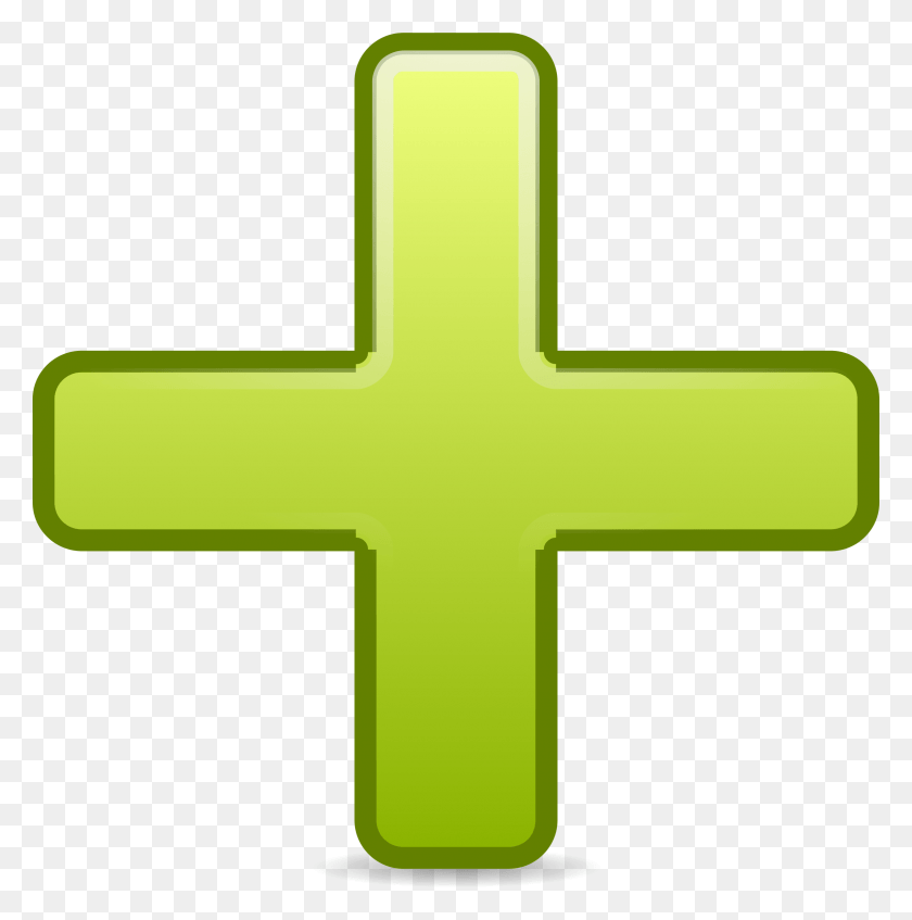 2300x2321 This Free Icons Design Of List Add, Symbol, Green, Cross HD PNG Download