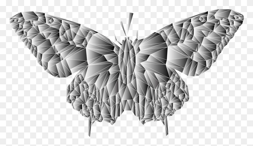 2268x1236 Этот Бесплатный Дизайн Иконок Низкополигональной Призматической Иллюстрации Бабочки, Орнамент, Узор, Фрактал Png Скачать