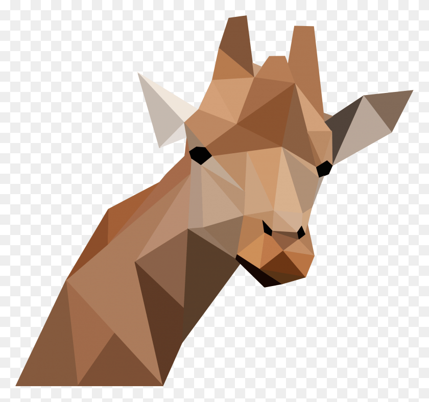 2267x2114 This Free Icons Design Of Low Poly Giraffe, Paper, Cross HD PNG Download
