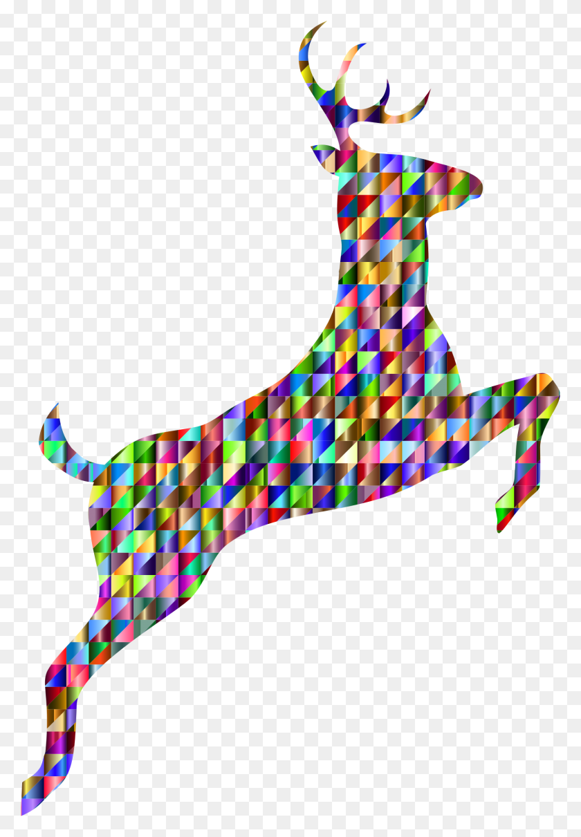 1508x2226 This Free Icons Design Of Low Poly Iridescent Leaping, Mammal, Animal, Gecko HD PNG Download