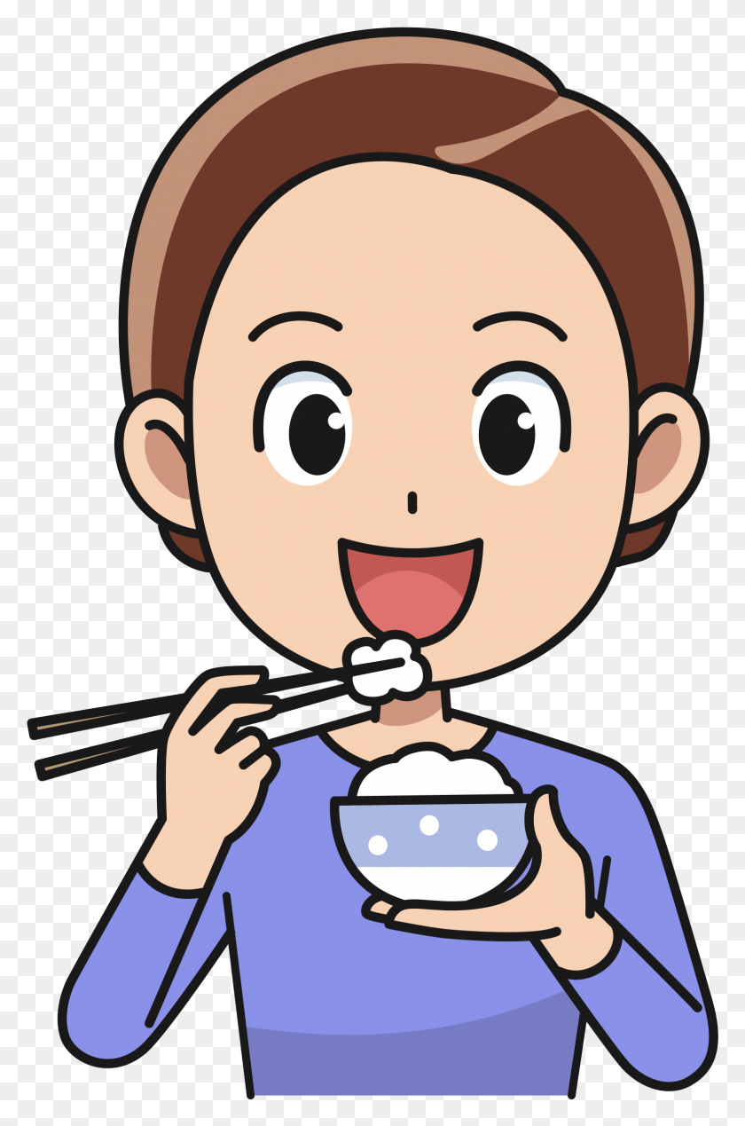 1545x2396 This Free Icons Design Of Man Eating Rice Pluspng Eat Clipart Transparent, Food, Head, Face Hd Png Download