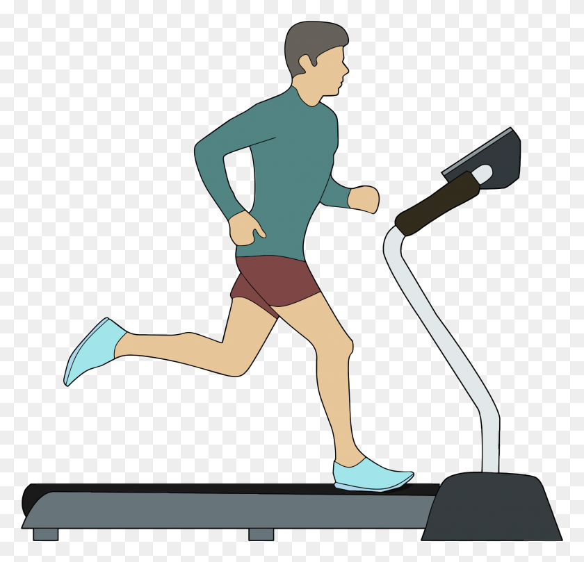 2312x2222 This Free Icons Design Of Man On Treadmill, Person, Human, Sport HD PNG Download