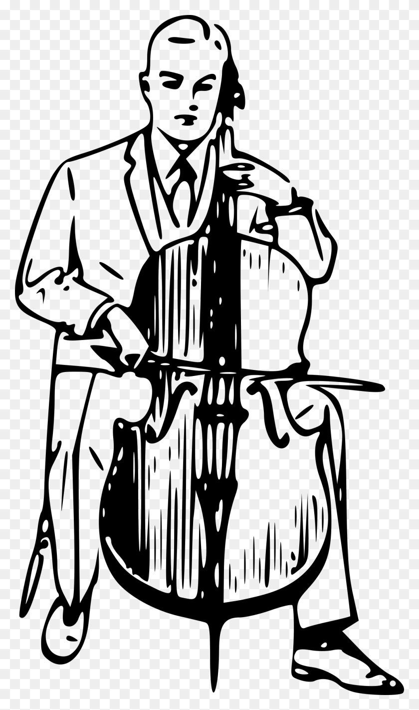 1374x2400 This Free Icons Design Of Man Playing Cello Man Playing Cello Clipart, Gray, World Of Warcraft HD PNG Download