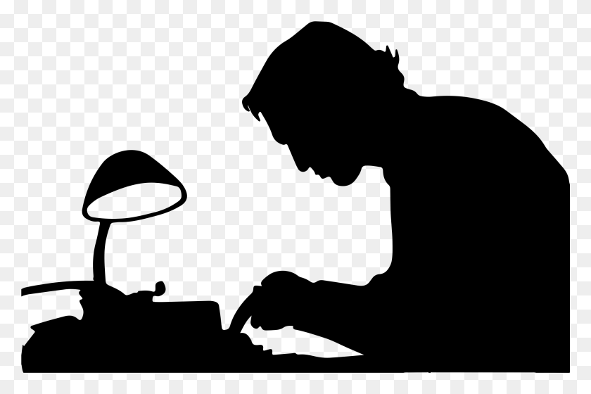 2399x1539 This Free Icons Design Of Man Typing Silhouette, Gray, World Of Warcraft HD PNG Download