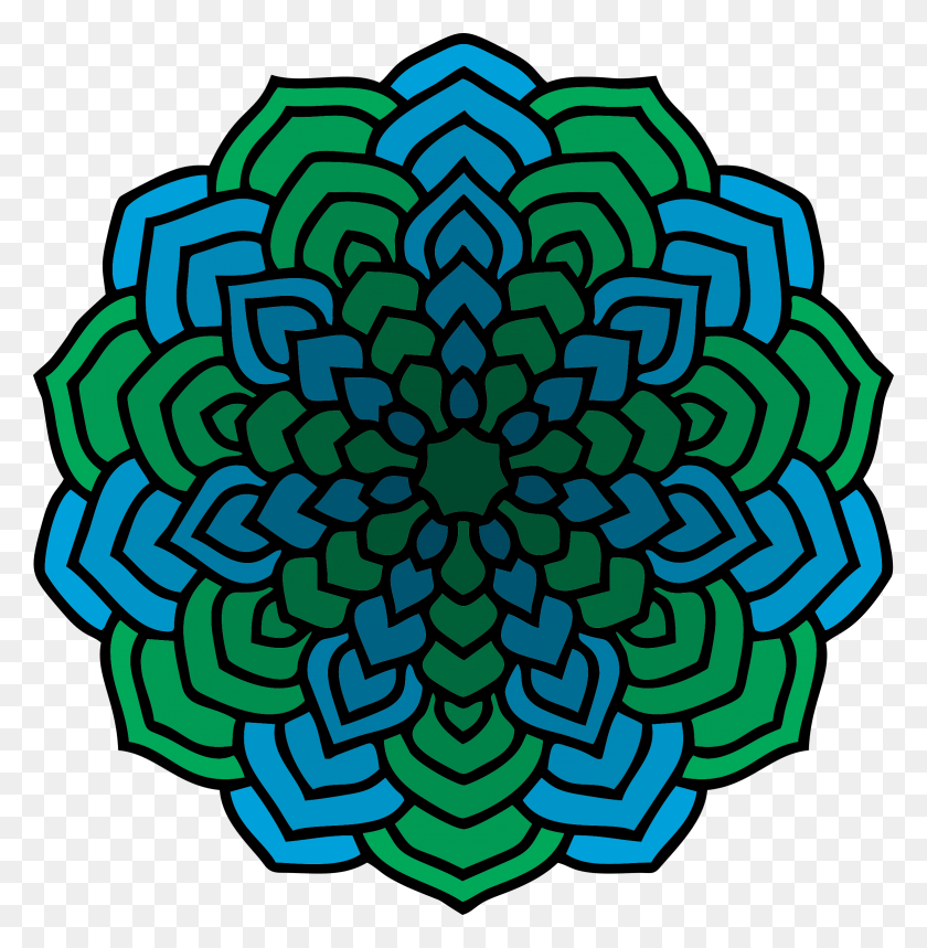 2342x2400 This Free Icons Design Of Mandala 1 Flower Mandala Coloring Pages, Pattern, Fungus, Maze HD PNG Download