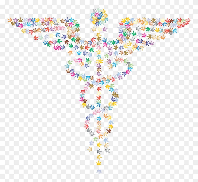 2338x2138 Этот Бесплатный Дизайн Иконок Медицинской Марихуаны Ii Caduceus Rainbow, Кристалл, Аксессуары, Аксессуар Hd Png Скачать