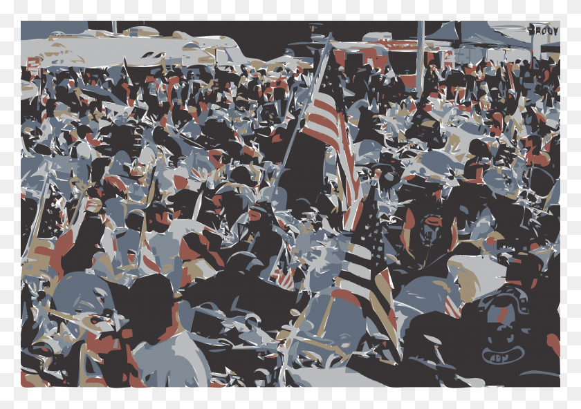 2400x1637 This Free Icons Design Of Memorial Day Biker Parade, Crowd, Marching, Poster HD PNG Download