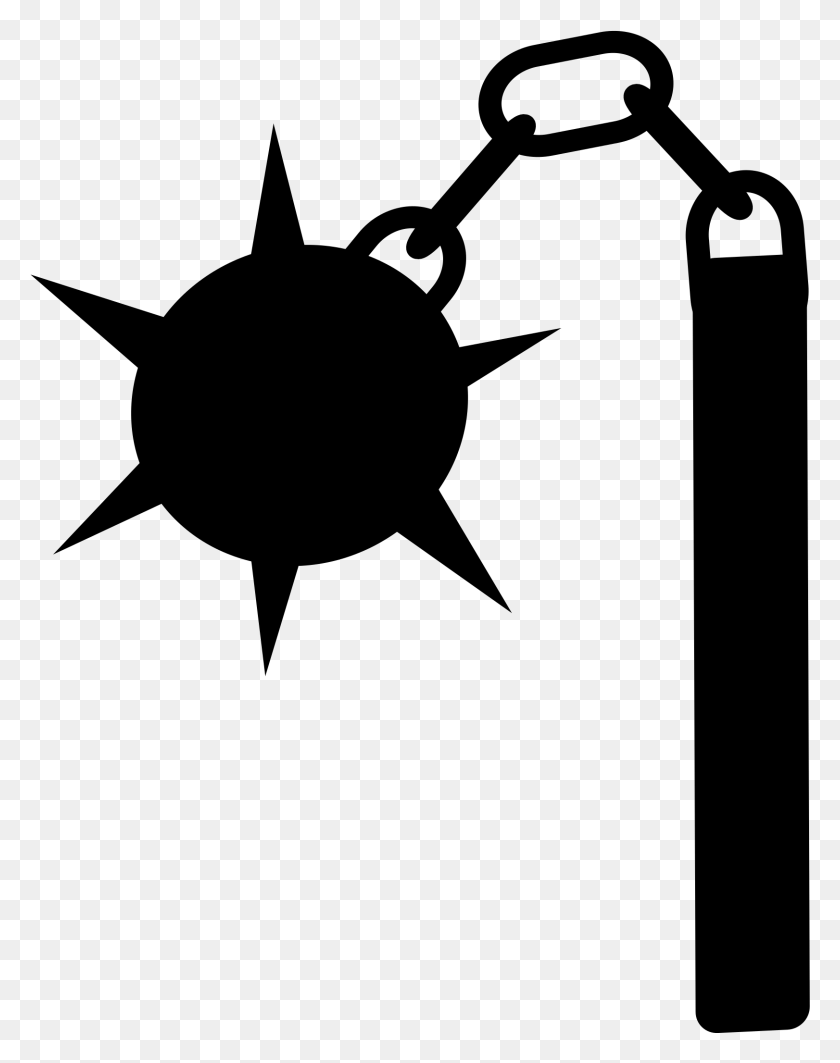 1622x2087 This Free Icons Design Of Morningstar Flail Flail Clipart, Gray, World Of Warcraft HD PNG Download