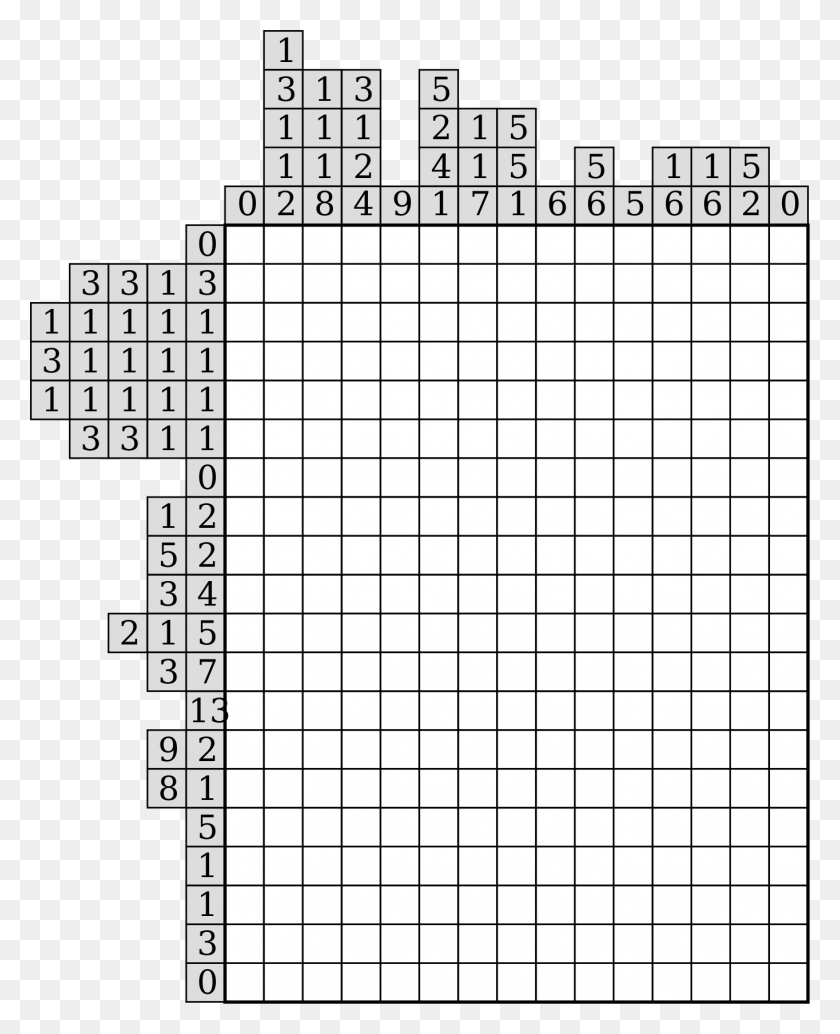 1364x1704 This Free Icons Design Of New Year 2017 Nonogram Nonogramm Pdf, Game, Crossword Puzzle, Word HD PNG Download