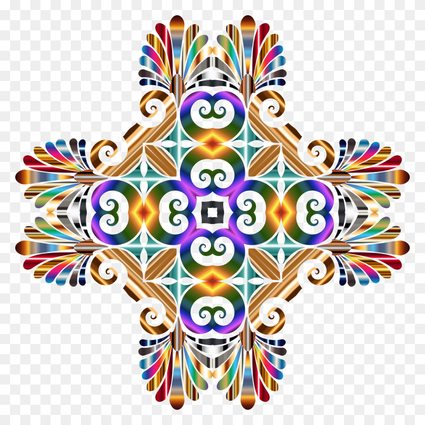 2322x2322 This Free Icons Design Of Nightja Vu Cross, Ornamento, Patrón, Fractal Hd Png