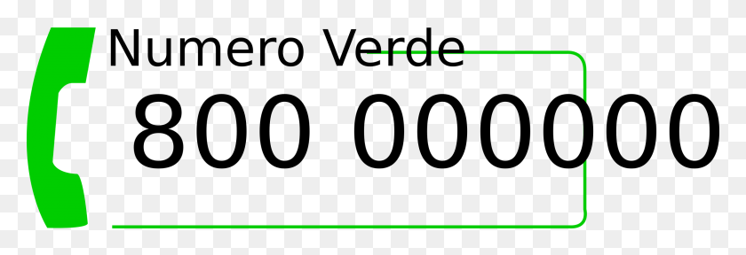 2400x703 This Free Icons Design Of Numero Verde Numero Verde Vector, Text, Symbol, Number HD PNG Download
