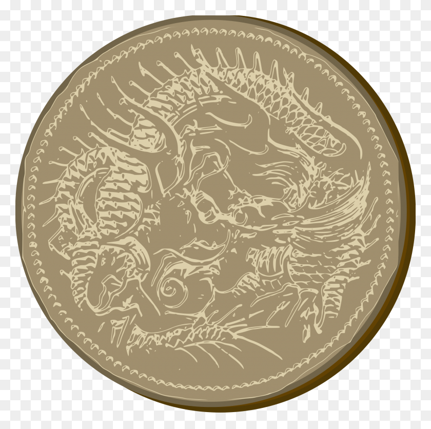 2400x2390 This Free Icon Design Of Old Dragon Coin, Alfombra, Dinero, Oro Hd Png