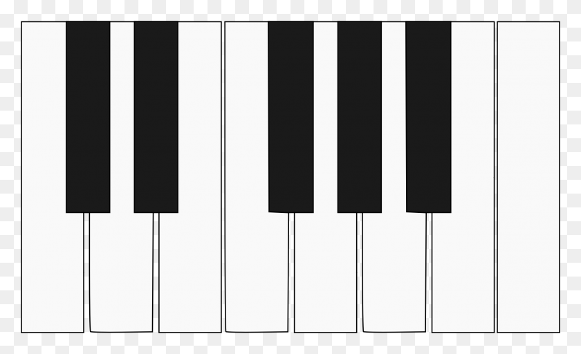 2308x1340 This Free Icons Design Of One Octave Piano Keyboard, Electronics HD PNG Download