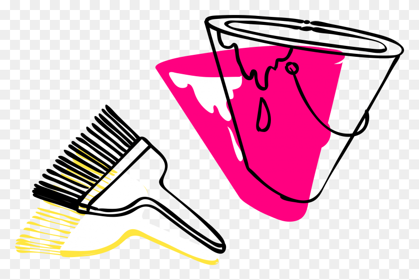 2387x1537 This Free Icons Design Of Paint And Brush Bucket Paintbrush Transparent Background, Clothing, Apparel, Hat HD PNG Download