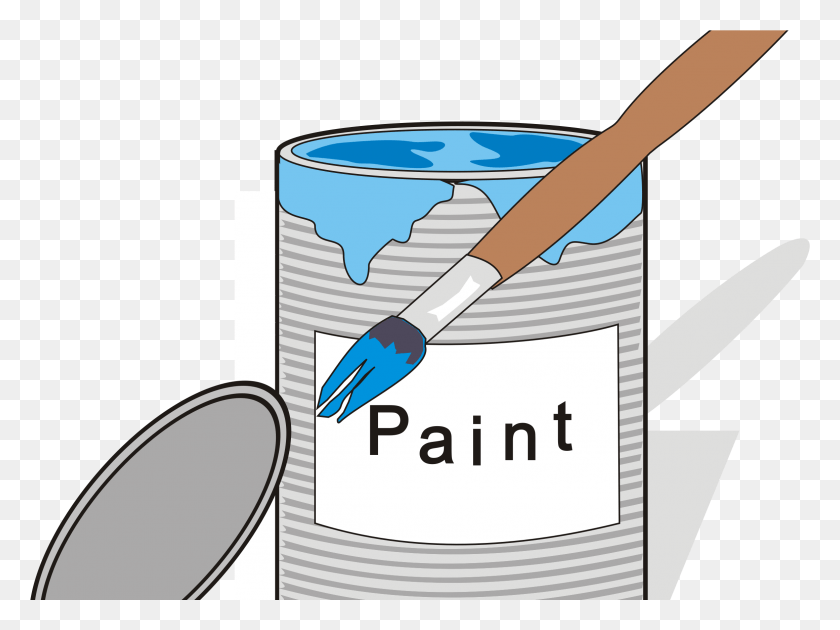 2322x1698 This Free Icons Design Of Paint Tin Can And Brush Cartoon Paint Tin, Paint Container, Tool, Palette HD PNG Download