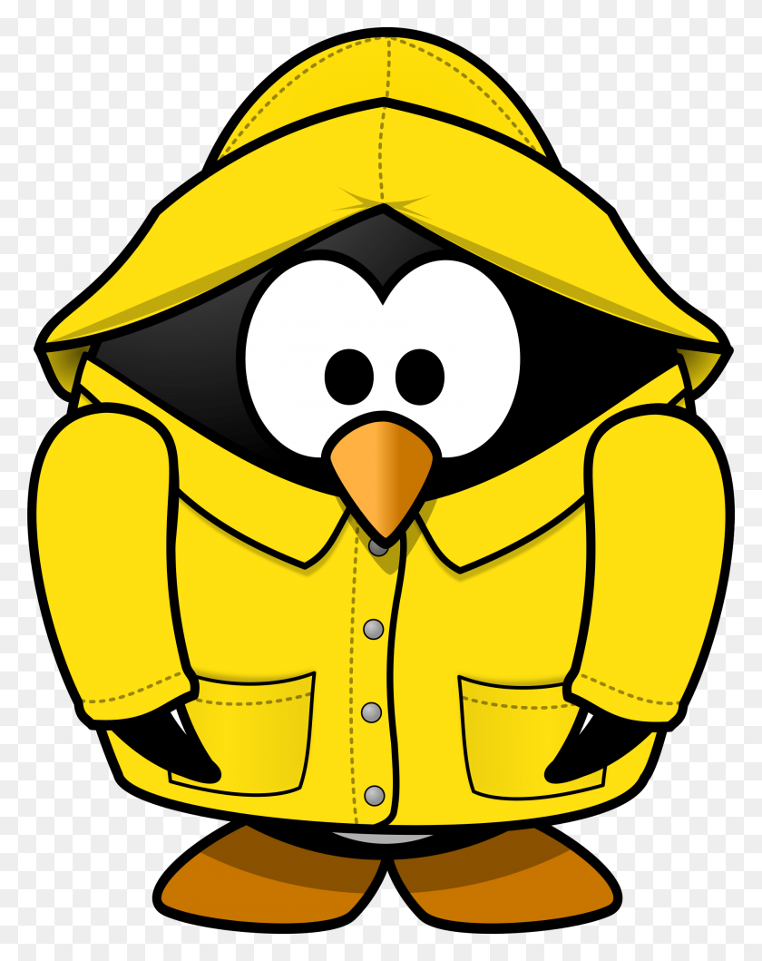 1873x2400 This Free Icons Design Of Penguin In The Rain, Casco, Ropa, Vestimenta Hd Png Descargar