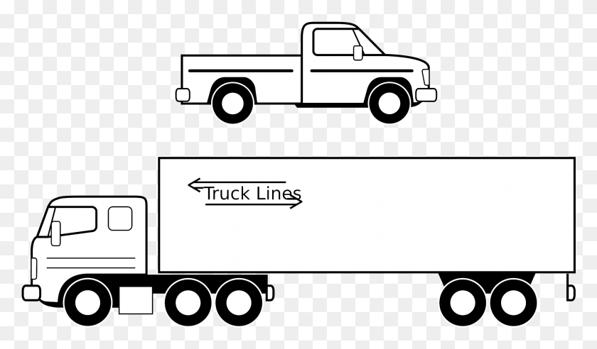2095x1161 This Free Icons Design Of Pickup Et Camion Noirs, Truck, Vehicle, Transportation HD PNG Download