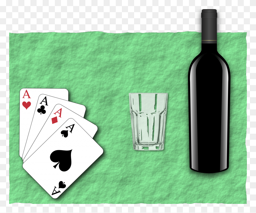 2400x1974 This Free Icons Design Of Poker Bottle Clip Art, Beverage, Drink, Game HD PNG Download