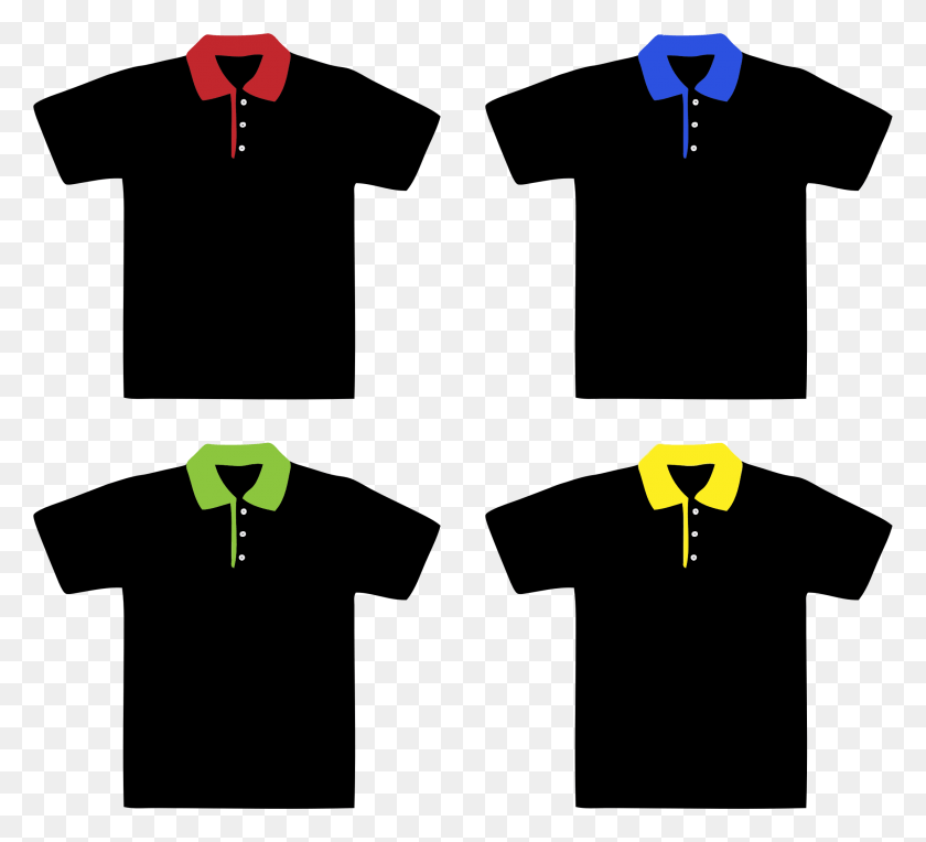 2190x1978 This Free Icons Design Of Polo Shirts 2 Camiseta Negra Parte Delantera Y Trasera, Symbol, Text, Tie HD PNG Download