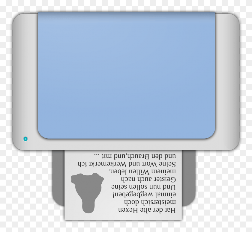 2282x2092 This Free Icons Design Of Printer Combi Display Device, Text, Paper, Id Cards HD PNG Download