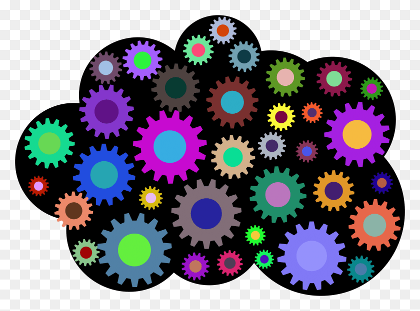 2334x1686 This Free Icons Design Of Prismatic Cloud Gears, Machine, Rug, Gear HD PNG Download