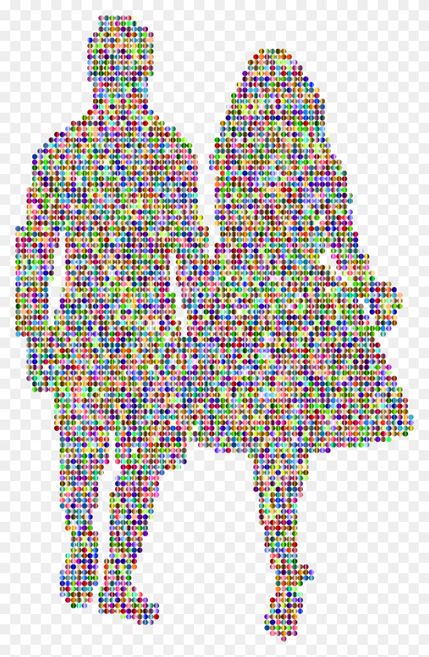 1486x2332 This Free Icons Design Of Prismatic Couple Holding Couple Holding Hands Drawing, Pac Man HD PNG Download