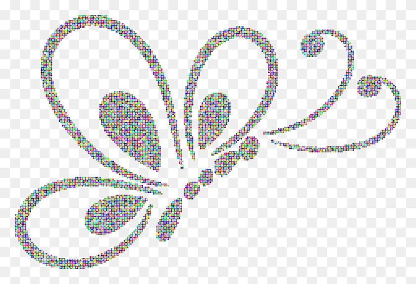 2326x1534 Этот Бесплатный Дизайн Иконок Из Призматических Точек Бабочка Dibujo De Mariposas, Графика, Узор Hd Png Скачать