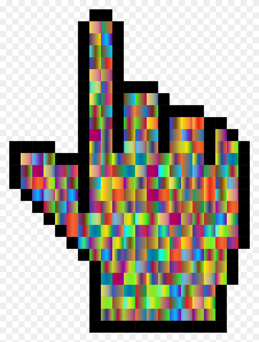 1706x2292 This Free Icons Design Of Prismatic Hand Cursor, Graphics, Text HD PNG Download