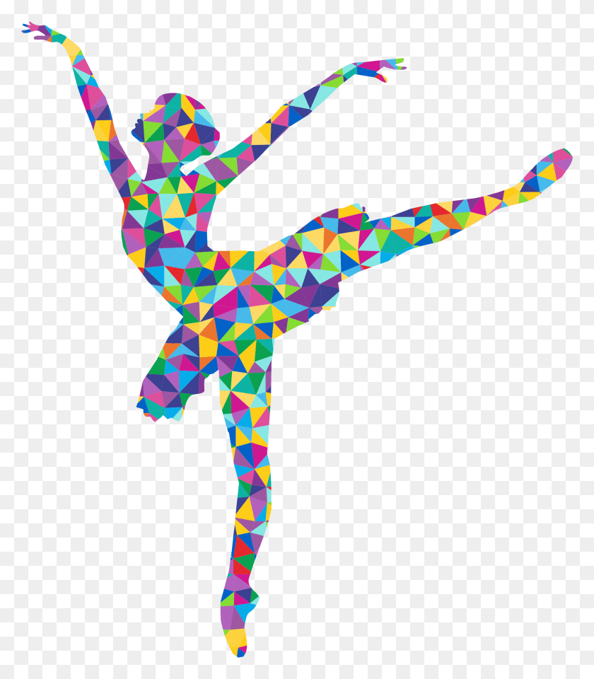 2038x2352 This Free Icons Design Of Prismatic Low Poly Graceful Silhouette Of Dancer, Acrobatic, Dance Pose, Leisure Activities HD PNG Download