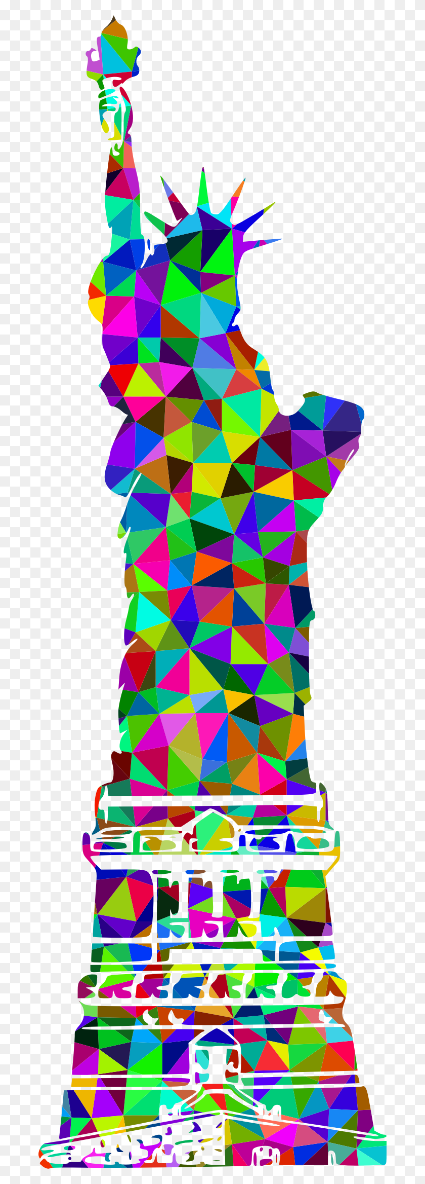 688x2276 This Free Icons Design Of Prismatic Low Poly Statue, Graphics, Outdoors HD PNG Download