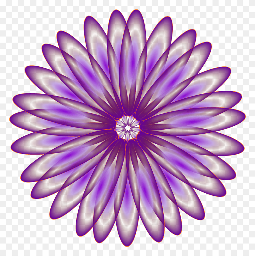 2117x2122 This Free Icons Design Of Purple Daisy, Plant, Flower, Daisies HD PNG Download