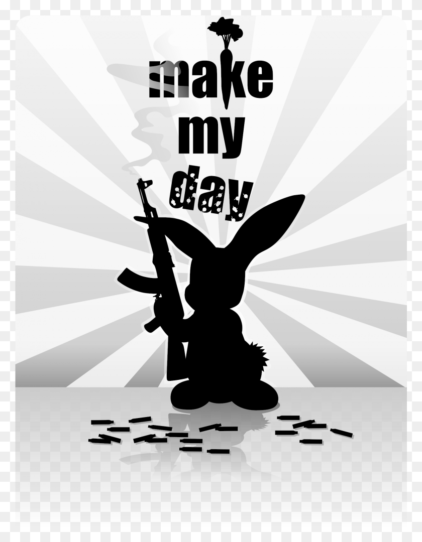 1620x2120 This Free Icons Design Of Rabbit Gun Cartoon Rabbit With A Gun, Poster, Advertisement, Flyer HD PNG Download
