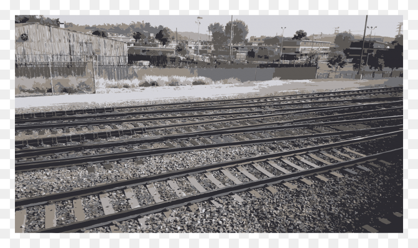 2400x1352 This Free Icons Design Of Rail Road Tracks For, Railway, Transportation, Train Track HD PNG Download