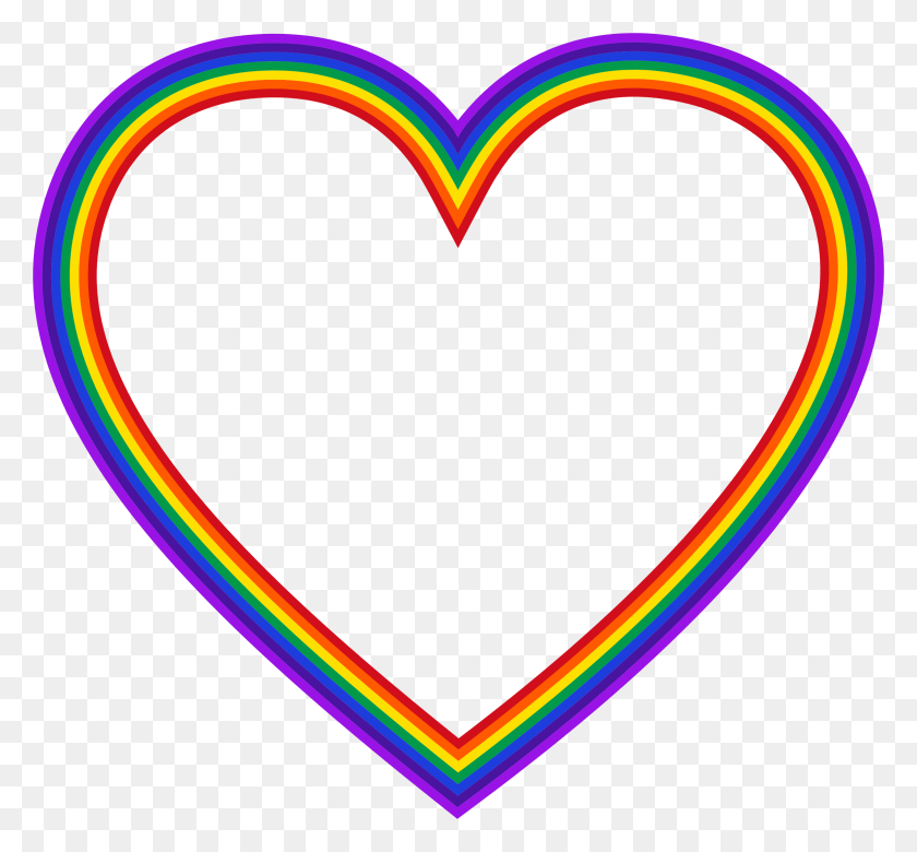 2370x2190 Descargar Png / Diseño De Iconos Gratis De Rainbow Heart 4 Marco De Corazón De Arco Iris, Corazón, Texto Hd Png