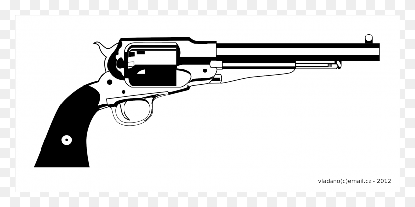 2317x1072 Этот Бесплатный Дизайн Иконок Револьвера Remington, Пистолет, Оружие, Вооружение Png Скачать