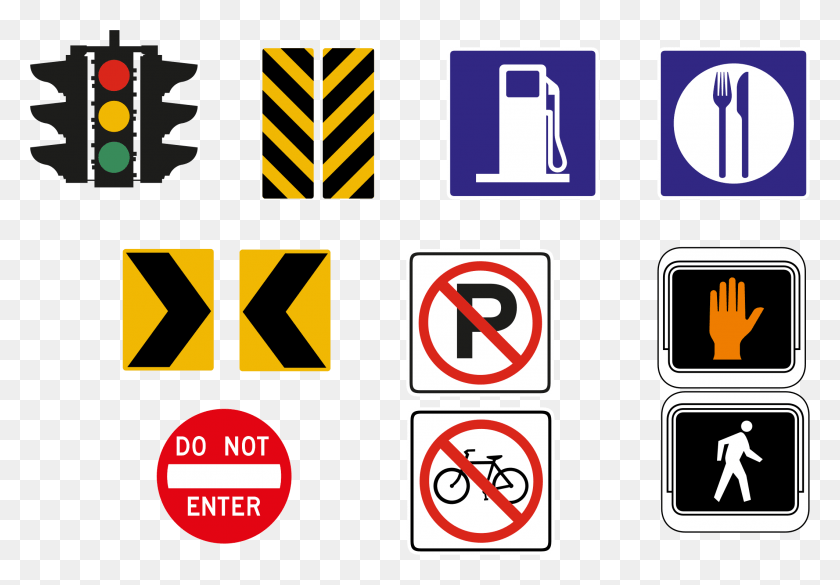 2123x1429 Этот Бесплатный Дизайн Иконок Дорожных Знаков Набор Иконок, Символ, Знак, Текст Hd Png Скачать