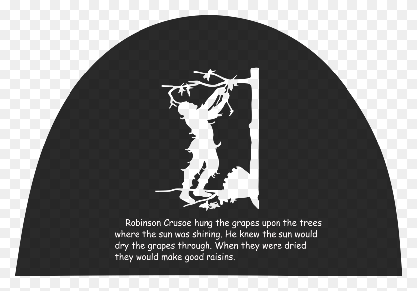 2372x1601 This Free Icons Design Of Robinson Crusoe Silhouette Robinson Crusoe Clipart Black And White, Text, Alphabet, Call Of Duty HD PNG Download