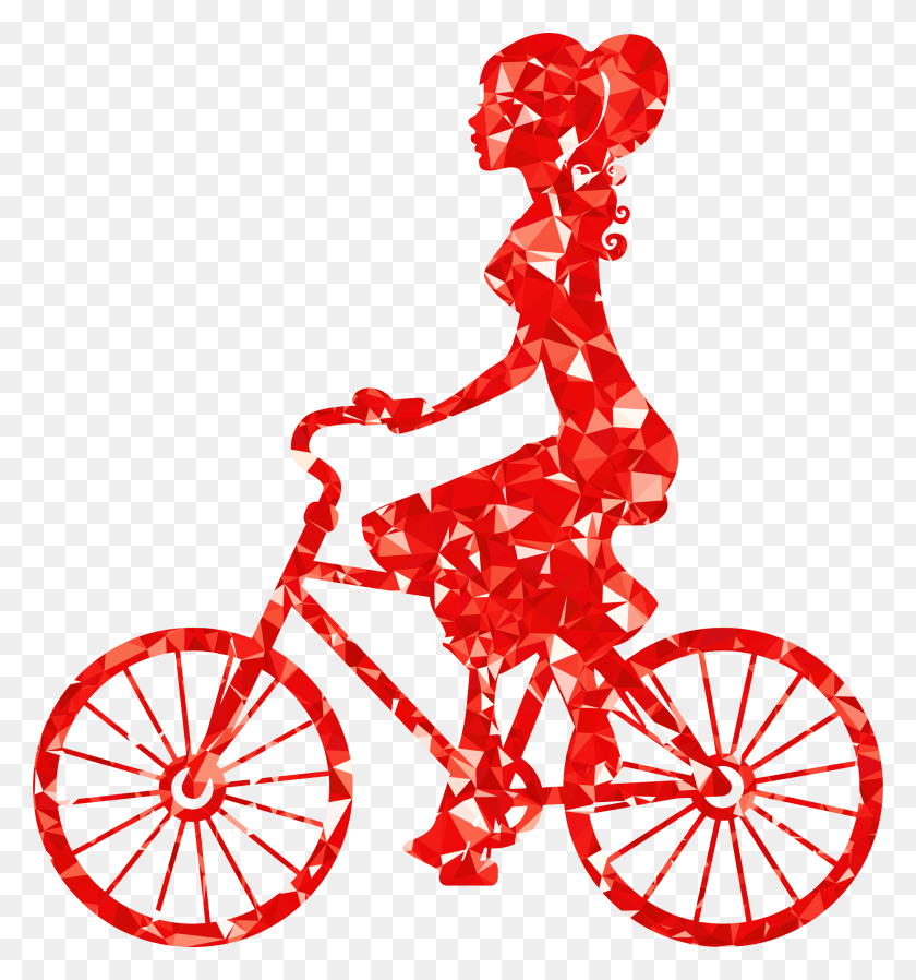 2144x2306 This Free Icons Design Of Ruby Girl On Bike Girl On Red Bike, Bicycle, Vehicle, Transportation HD PNG Download