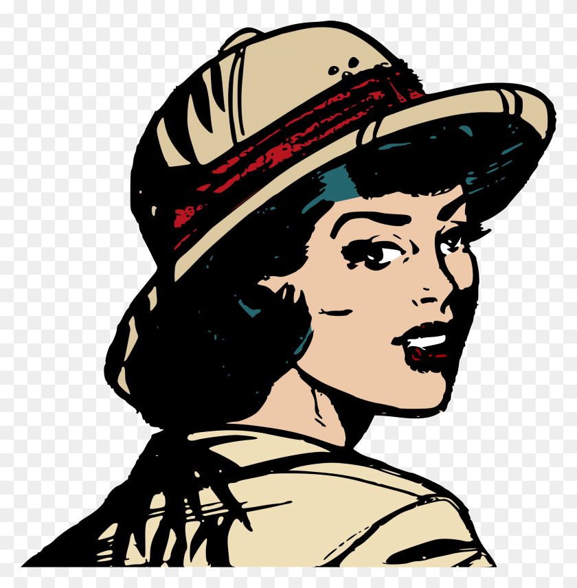 2351x2400 This Free Icons Design Of Safari Girl, Clothing, Apparel, Helmet HD PNG Download
