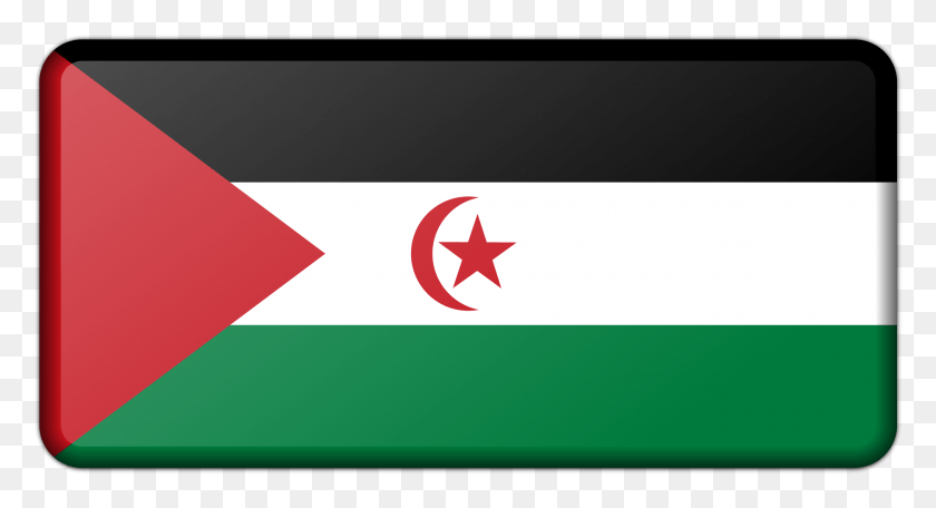 2027x1030 This Free Icons Design Of Sahrawi Arab Democratic Western Sahara Flag, Symbol, Star Symbol, American Flag HD PNG Download