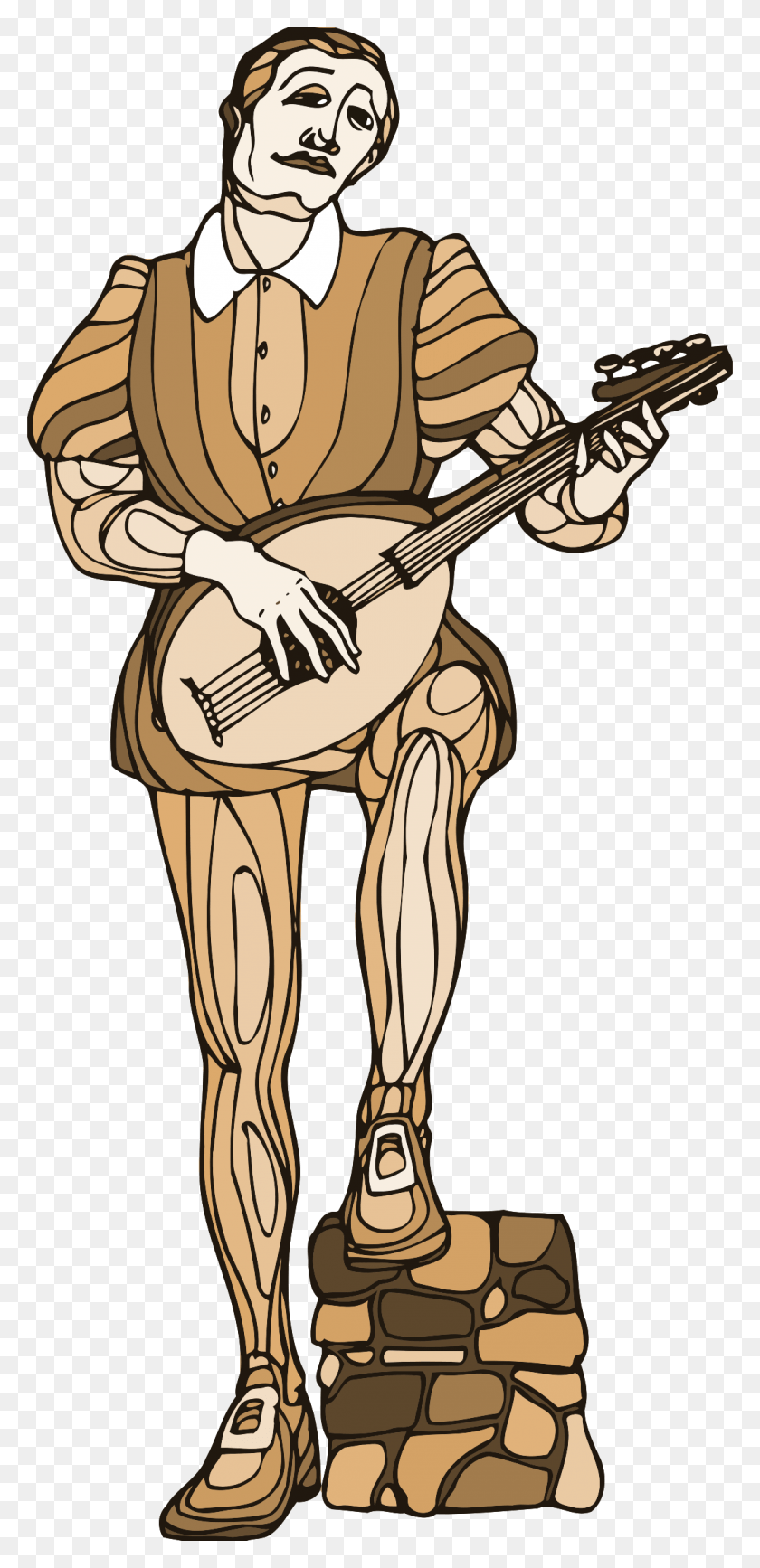 1118x2400 This Free Icons Design Of Shakespeare Characters Middle Ages Cliparts Minstrel, Guitar, Leisure Activities, Musical Instrument HD PNG Download