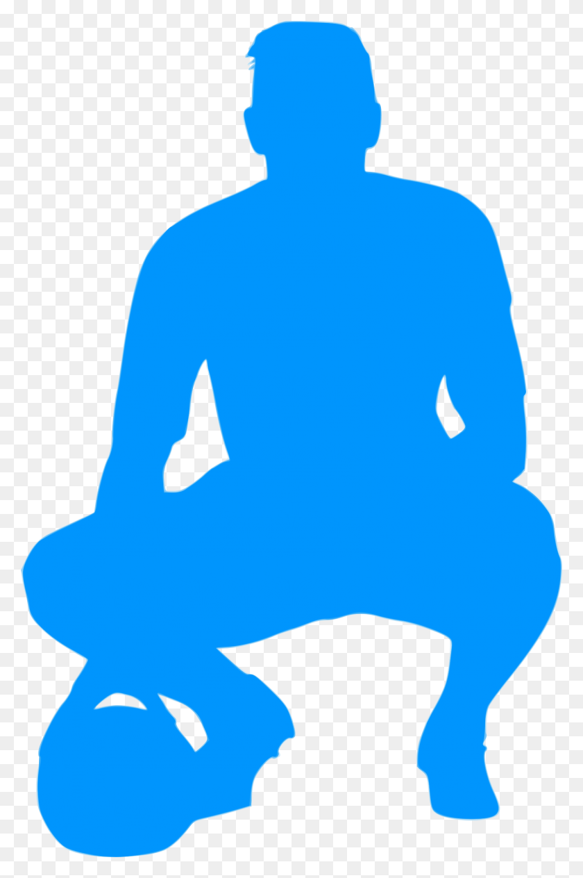 1554x2400 This Free Icons Design Of Silhouette Football 26 Jogador Azul De Futebol, Person, Human, Outdoors Hd Png Descargar Png