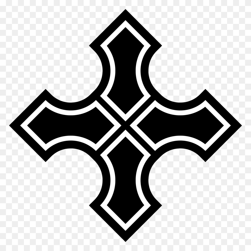 2268x2268 This Free Icons Design Of Simple Cross 4 Vector Graphics, Symbol, Emblem, Stencil HD PNG Download
