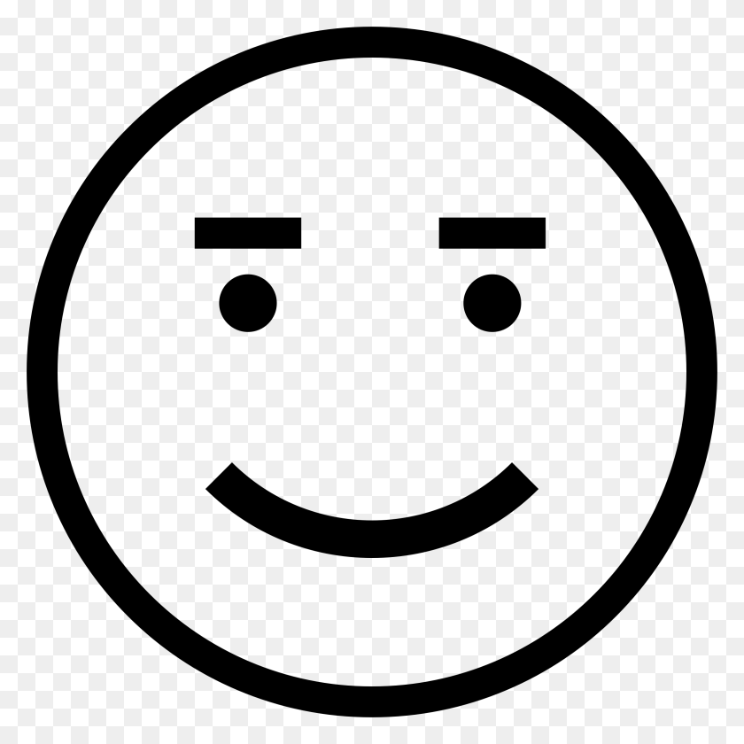 2318x2318 This Free Icons Design Of Simple Smiley Face Simple Happy Face Drawing, Gray, World Of Warcraft HD PNG Download