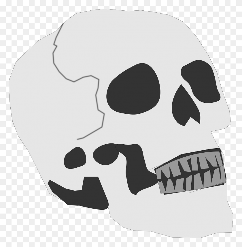 2351x2400 This Free Icons Design Of Simplified Skull, Jaw, Soccer Ball, Ball HD PNG Download