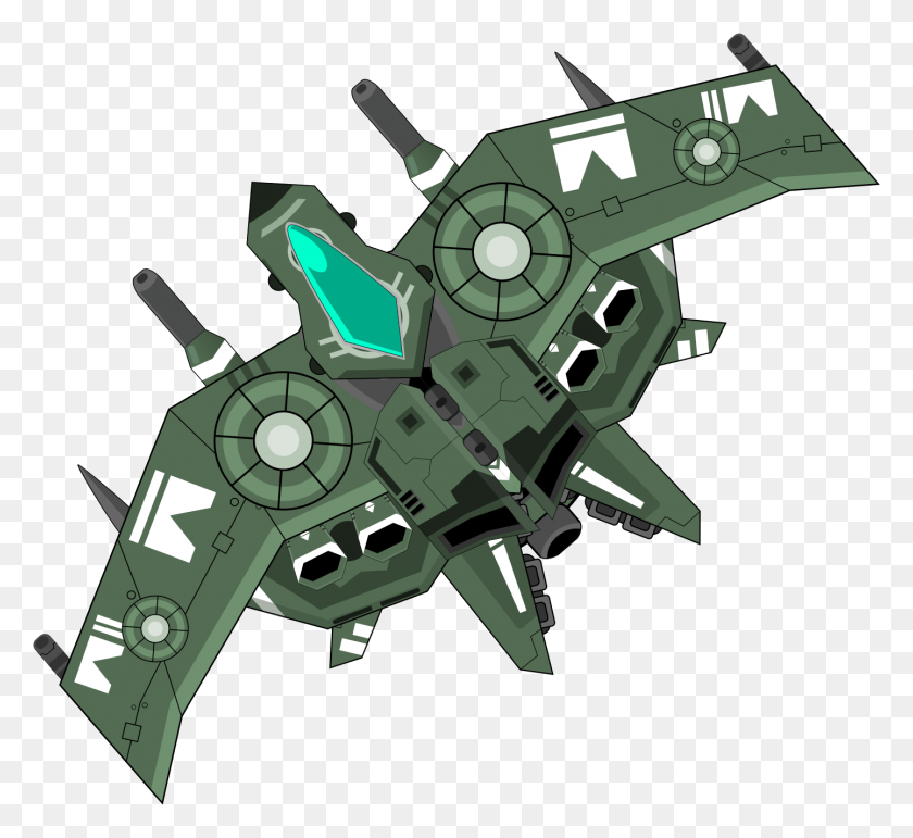 1441x1314 This Free Icons Design Of Spaceship Green, Aircraft, Vehicle, Transportation HD PNG Download