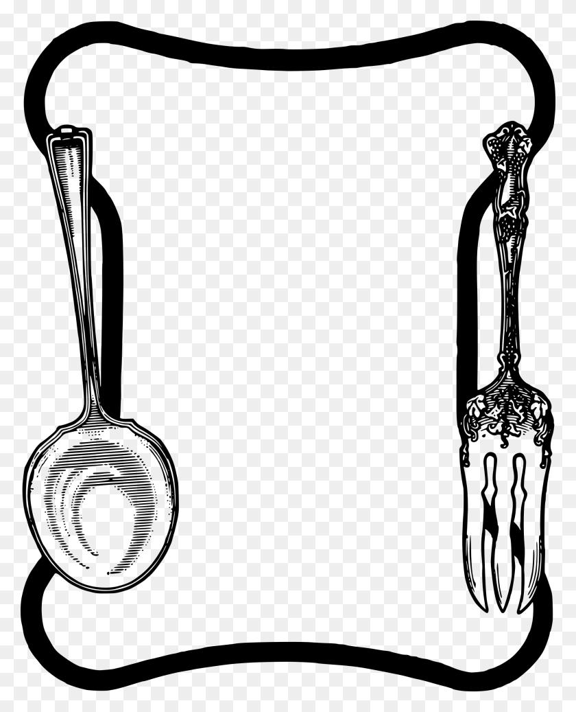 1916x2400 This Free Icons Design Of Spoon Fork Frame Spoon And Fork Frame, Gray, World Of Warcraft HD PNG Download