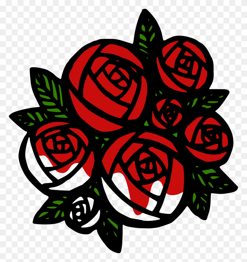 2254x2400 Этот Бесплатный Дизайн Иконок Еще Немного Неокрашенного Рисунка Розы С Цветом, Графика, Растение Hd Png Скачать